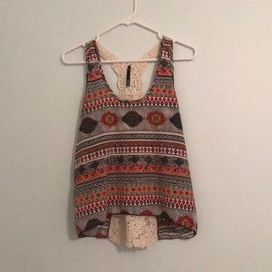 Tank Top with Lace Back